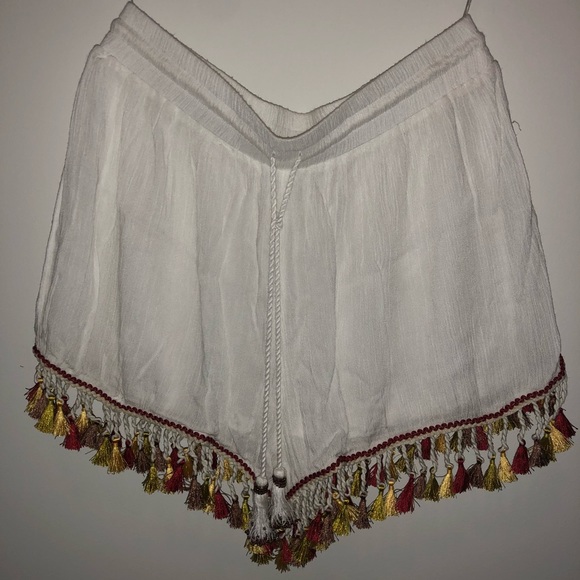 Band of Gypsies Pants - Worn once: white linen shorts